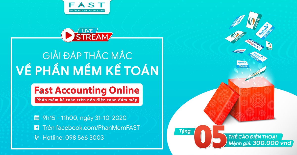 Facebook Livestream giải đáp các thắc mắc về phần mềm kế toán Fast Accounting Online
